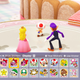 A screen from Mario Party Superstars showing the sticker-based online communication system.